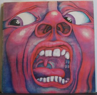 King Crimson In The Court Of The.  Uk Pink Island Lp Robert Fripp Prog
