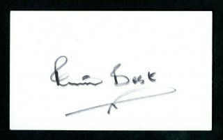 Pete Best The Beatles 1st Drummer Signed Autographed 3 X 5 Index Card - Nm