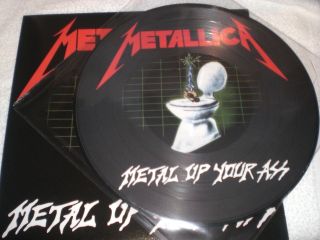 Metallica Metal Up Your A Lp Vinyl Picture Disc With Cover