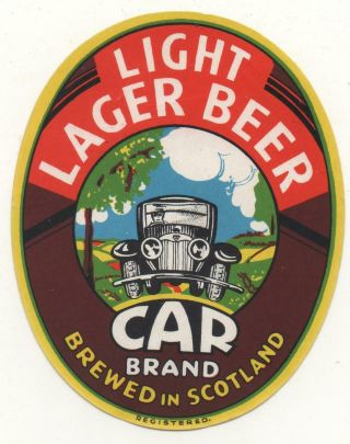 Old Beer Label - Uk - Arrol - Car Brand (a)