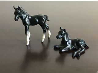 Breyer Stablemate Foals Black G1 Vintage