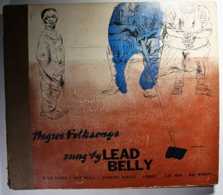 Lead Belly " Negro Folk Songs " Disc 660 3 Record Set E/e - 78 Rpm Album Blues