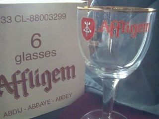 11 Bar Drink Glass Set Affligem Abbey Ale Belgian Craft 12oz Beer Chalice Lo