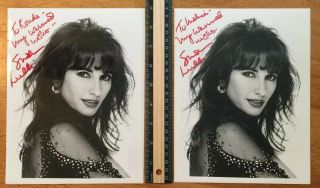 2 Susan Lucci All My Children Hand Signed Autograph - A Collectors Must Have