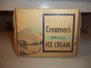 Vintage Rare Creamers Special Ice Cream Box Fairbanks Alaska Estate Find Pint