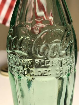 PAT ' D DEC 25,  1923 Coca - Cola Hobbleskirt Coke Bottle JOPLIN MO Missouri 5