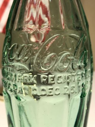 PAT ' D DEC 25,  1923 Coca - Cola Hobbleskirt Coke Bottle POPULAR BLUFF MO Missouri 5