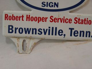 Esso Gasoline Robert Hooper Service Station Tennessee Oil License Plate Topper 3