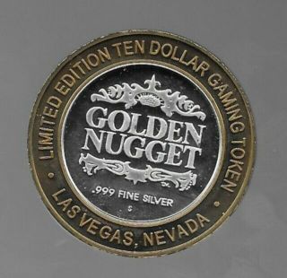 Golden Nugget Casino Proud And Eagle Ltd $10, .  999 Silver,