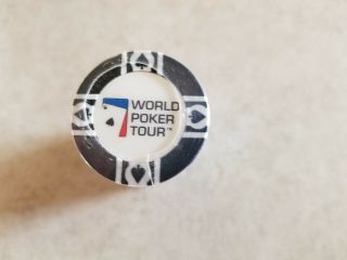 Black World Poker Tour Chips (25) In Sleeve.  Other Colors Available.