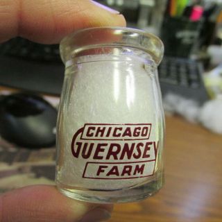 Dairy Creamer 1/2 Ounce Chicago Guernsey Farm / Same Chicago,  Illinois Ills Ill