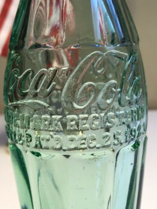 PAT ' D DEC.  25,  1923 Coca - Cola Hobbleskirt Coke Bottle INDEPENDENCE KANS Kansas 5