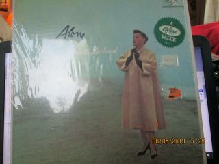 Judy Garland Alone Sm11763 Vg,  Vinyl Lp