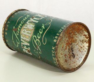 BEVERWYCK FAMOUS NO SINCE 1878 LOW PROFILE CONE TOP BEER CAN ALBANY,  YORK NY 6