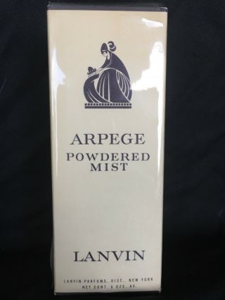 " Rare " Lanvin ArpÈge Powdered Mist Huge 6.  0fl Oz Nib Never Opened