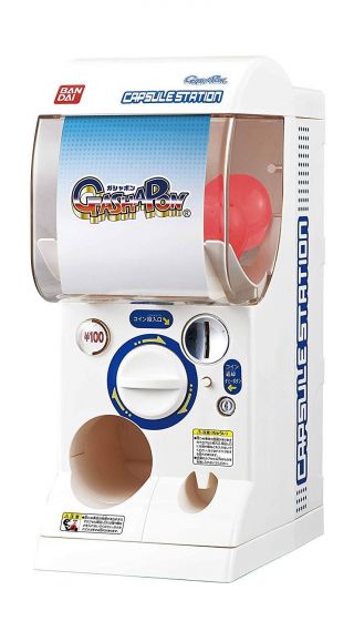 1/2 Scale Bandai Japan Official Gashapon Machine For Party Gacha Capsule,  6 Toy