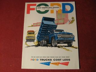 1958 Ford Truck Showroom Sales Brochure Old Booklet Book Rig Semi