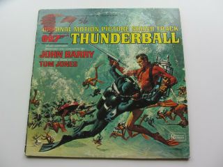 James Bond 007 Usa Orig 1965 Soundtrack Lp Thuderball John Barry Tom Jones