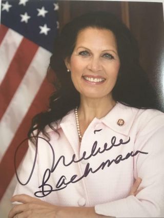 Michele Bachmann Signed 8x10 Photo Us Congress Minnesota Representative K7