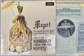 Sxl 6259 Wbg Mozart - Piano Concerto Nos 8 & 9 Vladimir Ashkenazy Ex/ex