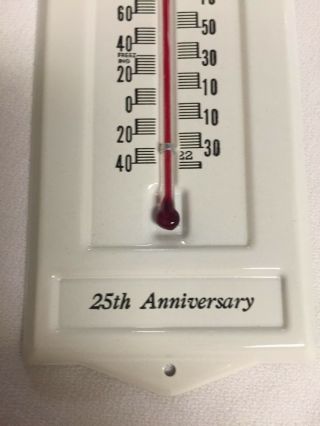 Advertising Thermometer Rudy ' s Cigar Store 25th Anniv Bay City,  Michigan AD28 5
