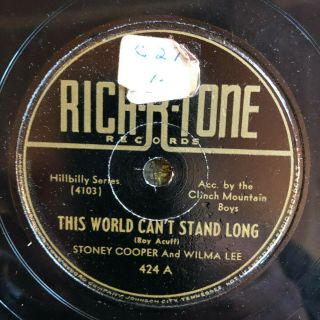 Rich - R - Tone 424 Stoney & Wilma Cooperthis World Can 
