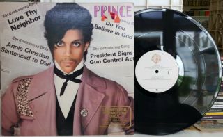 Prince - Controversy Warner Bros Bsk 3601 Lp Vg,  /vg,  Soul/blues Promo W/poster