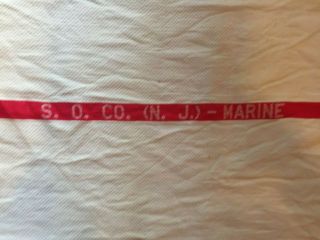 Vintage S.  O.  Co.  (n.  J. ) - Marine 17 " X31 " Cotton Towel [standard Oil Of Nj]