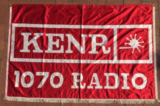Kenr Radio Station Am 1070 Houston Texas Flag Banner Country Music 1968 To 70 