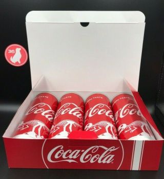 【rare】 Coca - Cola Slim Bottles 4set Japan Fukui Limited Dinosaur Fossil