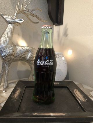 Vintage Coca Cola Coke Bottle Usa - 6 1/2 Oz - - Rare 1980s