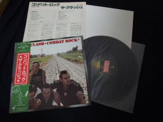 The Clash - Combat Rock Japan Promo Vinyl Lp W/obi,  Poster