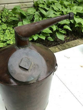 Vtg Moonshine Still Copper Boiler White Lightning Tool Maker Antique Still 2