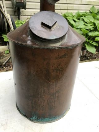Vtg Moonshine Still Copper Boiler White Lightning Tool Maker Antique Still 3