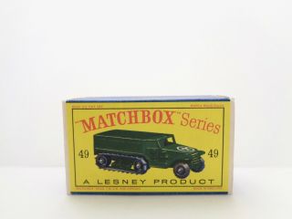 Orig.  Box For 1958 Moko Lesney Matchbox No.  49 