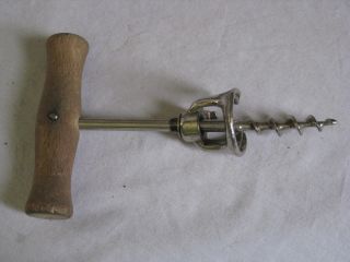 1 vintage Italy wood handle corkscrew cork screw wine bottle twist pull opener 5