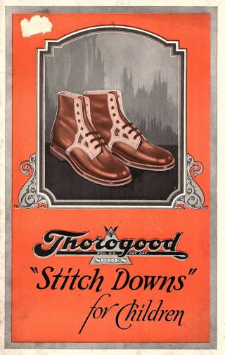 Thorogood Children Shoes 1920s Brochure Albert H Weinbrenner Co Milwaukee Wi