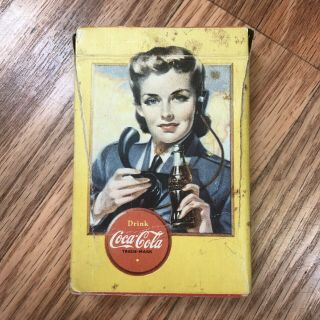 Vintage Coca - Cola Wwii Airplane Spotter Playing Cards Full Deck