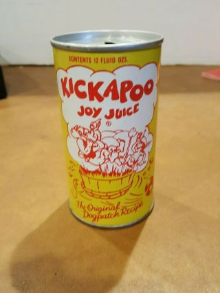 Rare Old Dogpatch Usa Kickapoo Joy Juice Al Capp Li’l Abner Soda Pop Can Nugrape