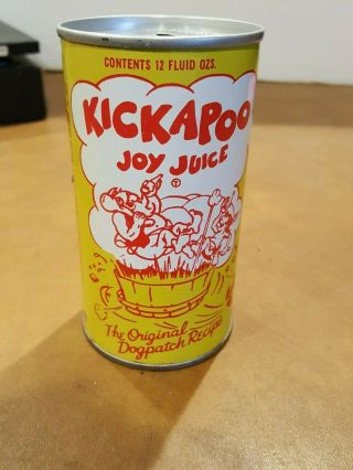 Rare Old Dogpatch USA Kickapoo Joy Juice Al Capp Li’l Abner Soda Pop Can Nugrape 3