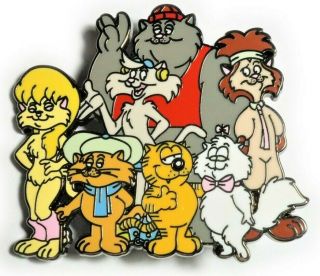 Heathcliff Cat 80s Cartoon Comic Strip Fantasy Hat Jacket Tie Tack Lapel Pin