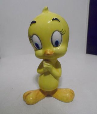 Vintage 1975 Warner Bros Ceramic Tweety Bird Figurine Made In Japan