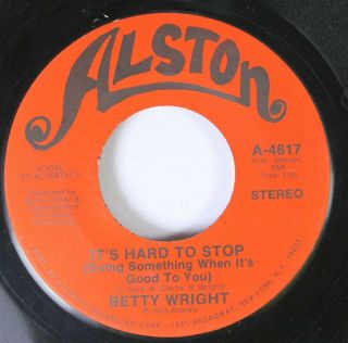 Soul 45 Betty Wright - Who ' Ll Be The Fool / It ' S Hard To Stop On Alston 2