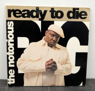 Notorious B.  I.  G.  /big Ready To Die Rare Promo Hip Hop Nm Orig.  1995 2 - Lp W/poster