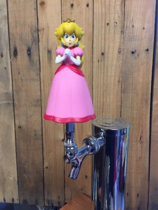 Princess Peach Tap Handle Nintendo Beer Keg Video Game Mario Kart Bros 5