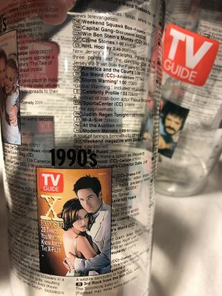Collectible TV Guide 24 oz.  Plastic Drinking Cups Set of 4 NOS Still In Wrapper 5