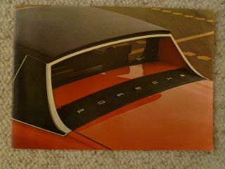 1975 Porsche 914 Deluxe Showroom Advertising Sales Brochure Rare Awesome L@@k