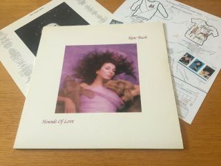 Kate Bush - Hounds Of Love - 1985 Lp With Inner Sleeve & Merch Insert Nm