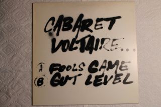 Cabaret Voltaire - Fools Game Belgium Crepuscule 12 " 1982 Synth Electro