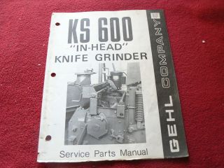 Gehl Ks 600 Knife Grinder Forage Harvester Dealer 